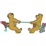 Bears Rope Pulling Children Design SI0717