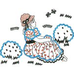 Girl Outside Children Design SI0720