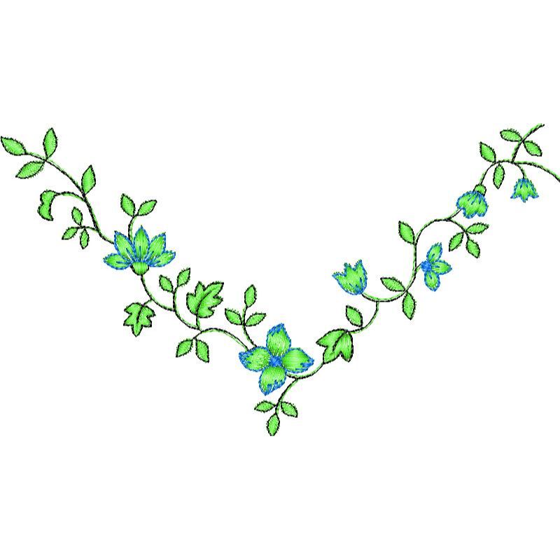 52402-1.jpg Flower Necklines Design SI3710 - Image 1