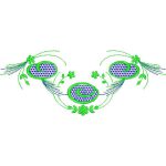 Flower Necklines Design SI3711