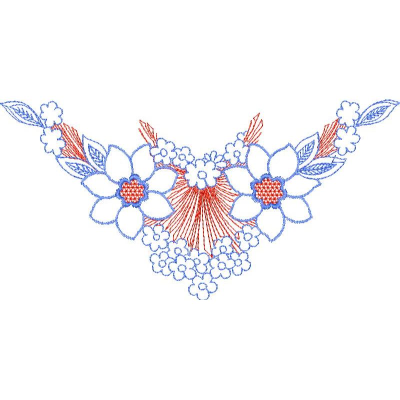 52419-1.jpg Flower Necklines Design SI3712 - Image 1