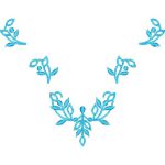 Flower Necklines Design SI3716