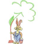 Rabbit Sweeping Children Design SI0760