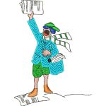 Newspaper Boy Design SI3946