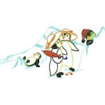 Penguin Family Children Design SI0781