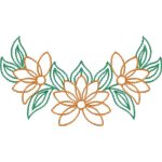 Flower Necklines Design SI3721