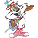 Climber Squirrel Mascots Design SI2444