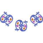 Flower Necklines Design SI3726