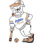 Baseball Bulldog Mascots Design SI2452