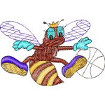 Basketball Bee Mascots Design SI2455