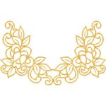 Flower Necklines Design SI3744