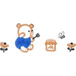 Bear Eatting Honey Children Design SI0847