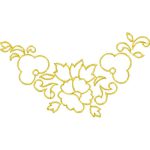 Flower Necklines Design SI3746