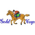 Horse Racing Gold Cup Design SI4453