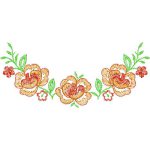 Flower Necklines Design SI3757