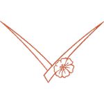 Flower Necklines Design SI3761