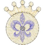 Crown Emblems Design SI1479