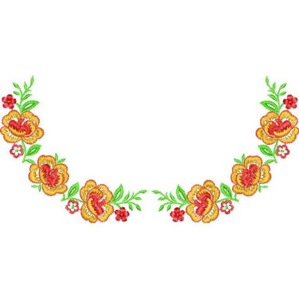 Flower Necklines Design SI3765