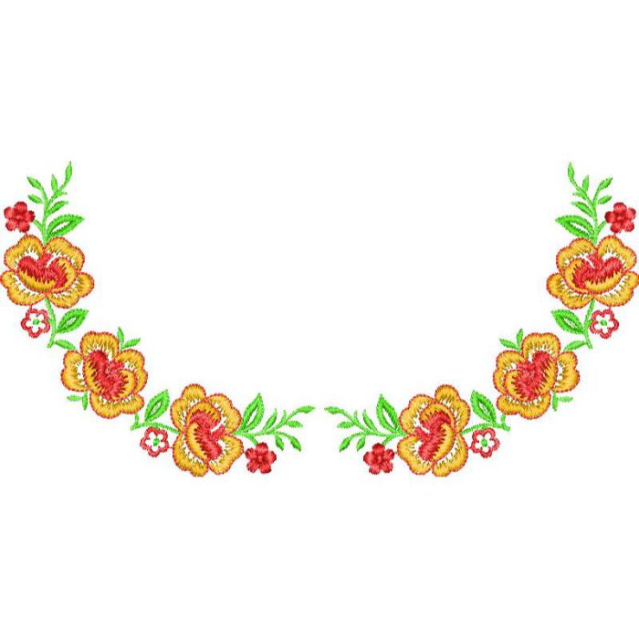 Flower Necklines Design SI3765 - Image 1