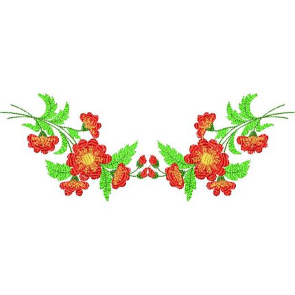 Flower Necklines Design SI3766