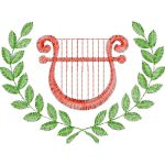 Harp Emblems Design SI1485
