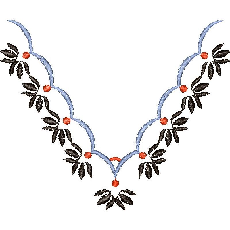 54023-1.jpg Flower Necklines Design SI3768 - Image 1