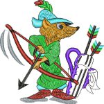 Fox with Bow Children Design SI0898