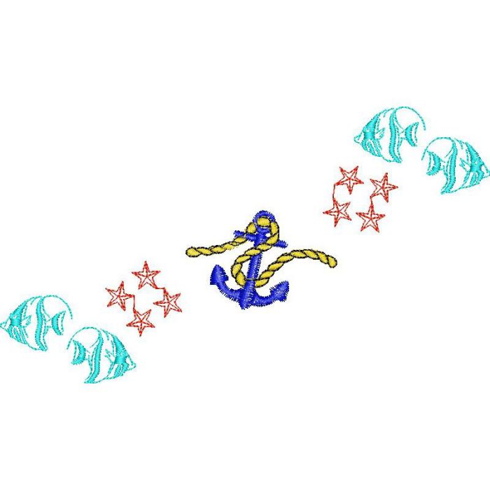 Fish with Anchor Design SI0253 - Image 1