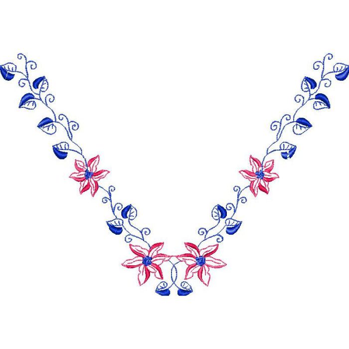Flower Necklines Design SI3773 - Image 1