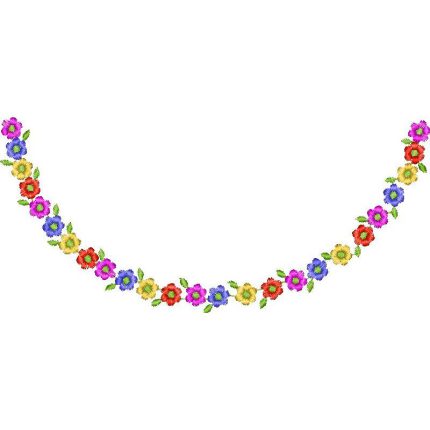 Flower Necklines Design SI3776
