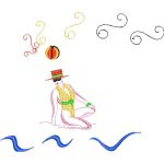 Woman on the Beach Nautical Design SI3443