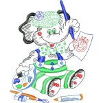 Elephant Painting Children Design SI0943