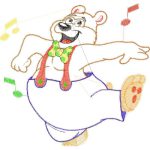 Bear Dancing Children Design SI0949