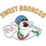 Sweet Broncos Mascots Design SI2468