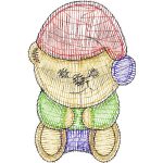 Santa Bear Design SI2382