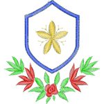 Flower Emblems Design SI1509