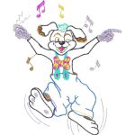 Dog Dancing Children Design SI1006