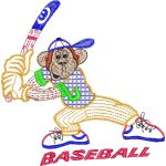 Baseball Monkey Mascots Design SI2470