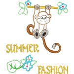 Monkey Summer Fashion Children Design SI1008