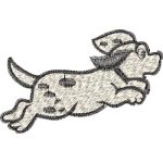Dog Running Children Design SI1024