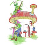 Grasshopper and Ant Children Design SI1071