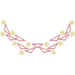 Flower Necklines Design SI3801