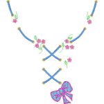 Bowtie and Flower Necklines Design SI3805