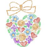 Flower Heart Design SI2885
