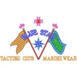 Blue Star Yachting Club Marine Wear Nautical Design SI3617