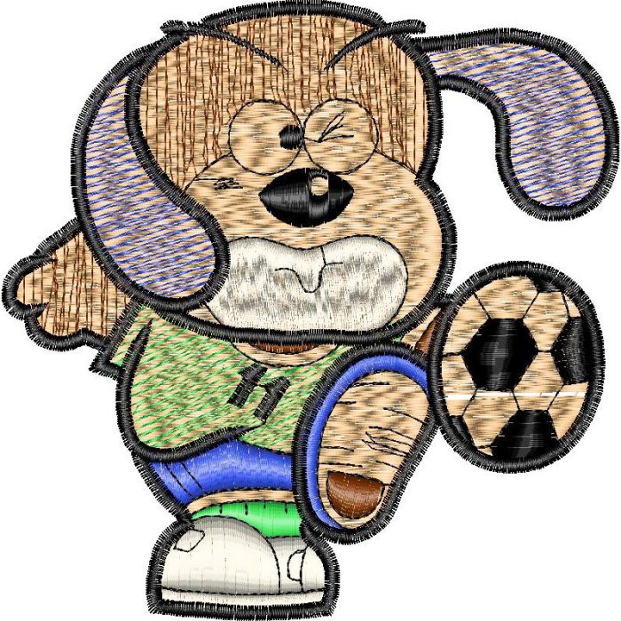Football Dog Mascots Design SI2478 - Image 1