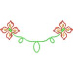 Flower Necklines Design SI3807