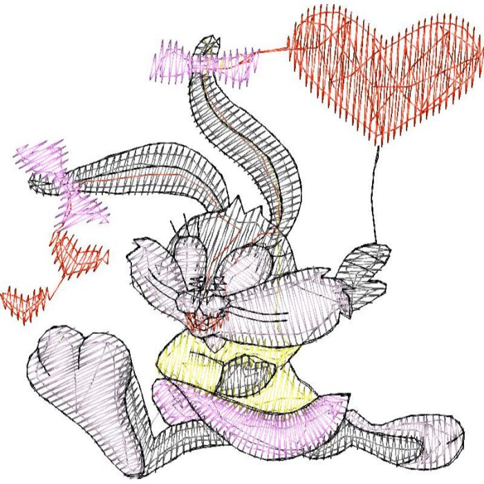 Rabbit Children Design SI1099 - Image 1