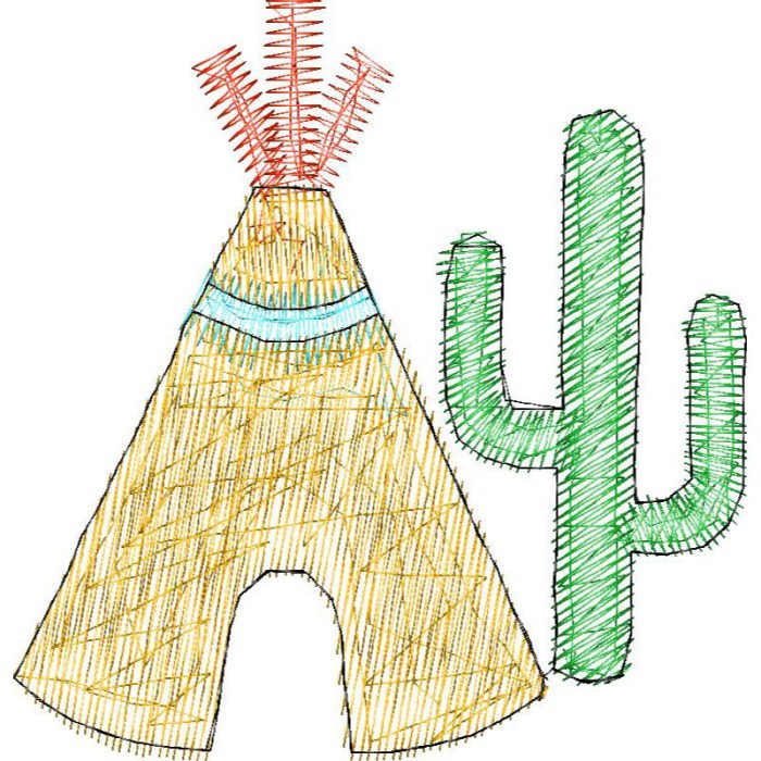 Indian Hut Design SI4148 - Image 1