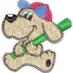 Baseball Dog Mascots Design SI2482